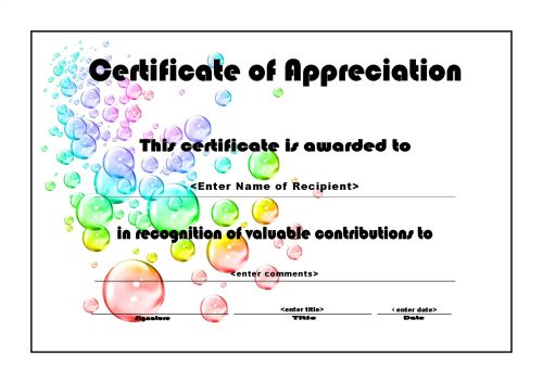 Volunteer Appreciation Certificate Template from www.class-templates.com