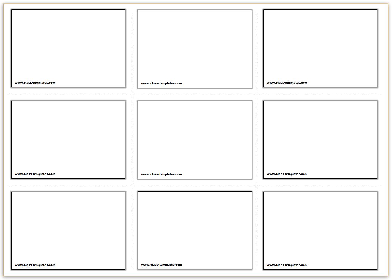 Free Printable Flash Cards Template Inside Template For Cards In Word