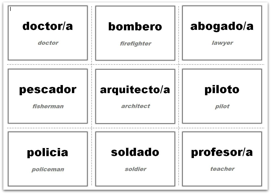 Free Printable Picture Vocabulary Cards