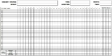 Monthly Attendance Sheets