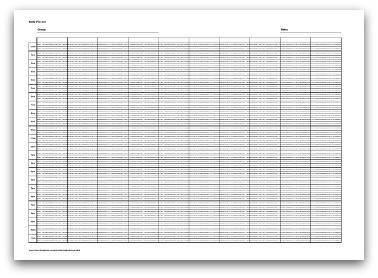 selection of printable daily planner formats