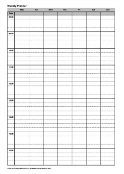 free printable weekly planner