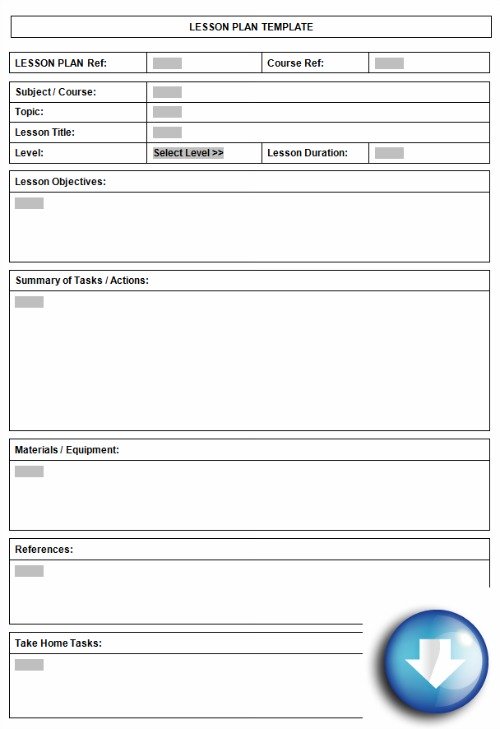 Printable Lesson Plan Template Word Printable Templates